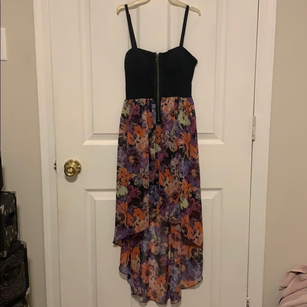 High low floral dress